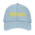 Pawfessional Poop 🤓 PICKER 🤓 Embroidered Denim Cap