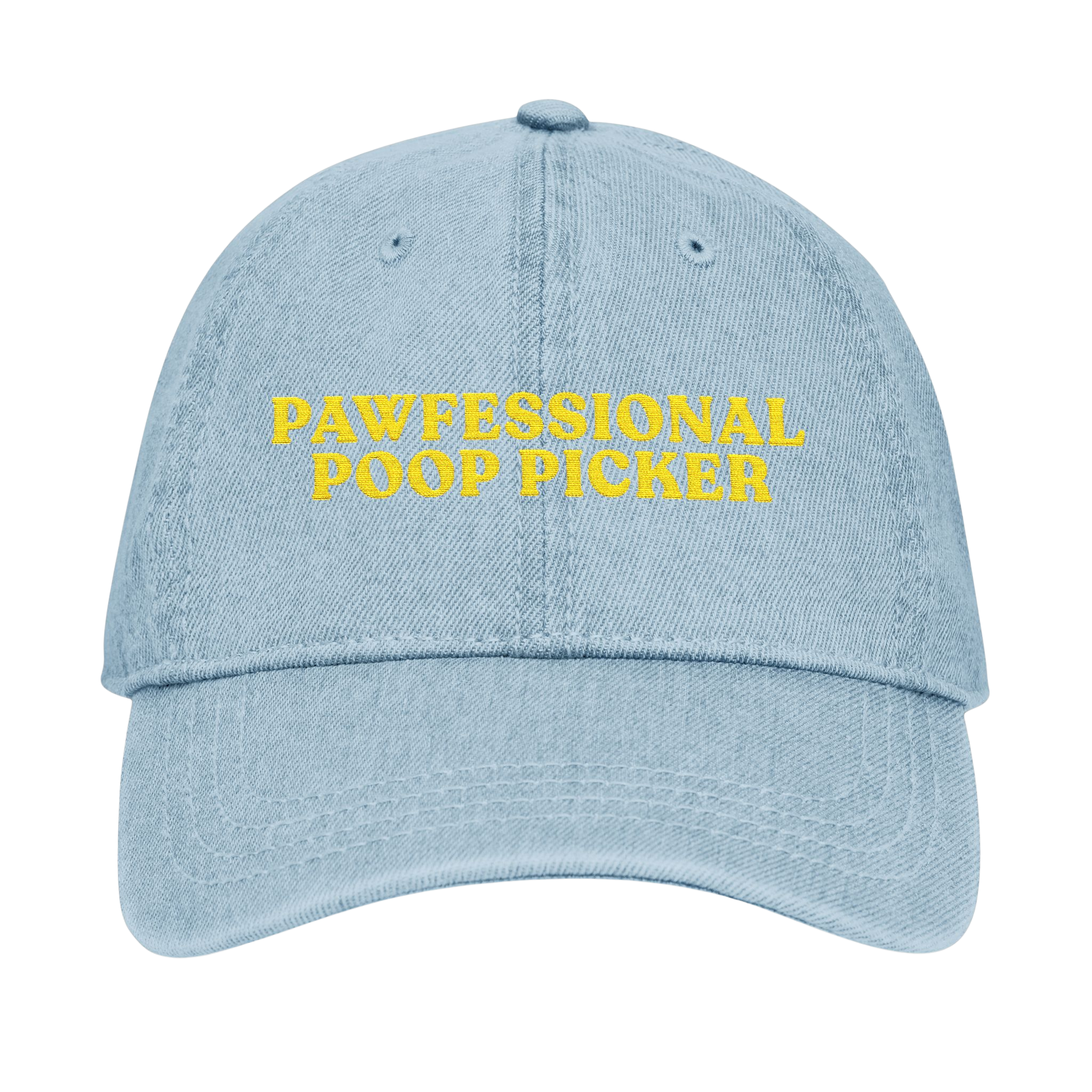 Pawfessional Poop 🤓 PICKER 🤓 Embroidered Denim Cap