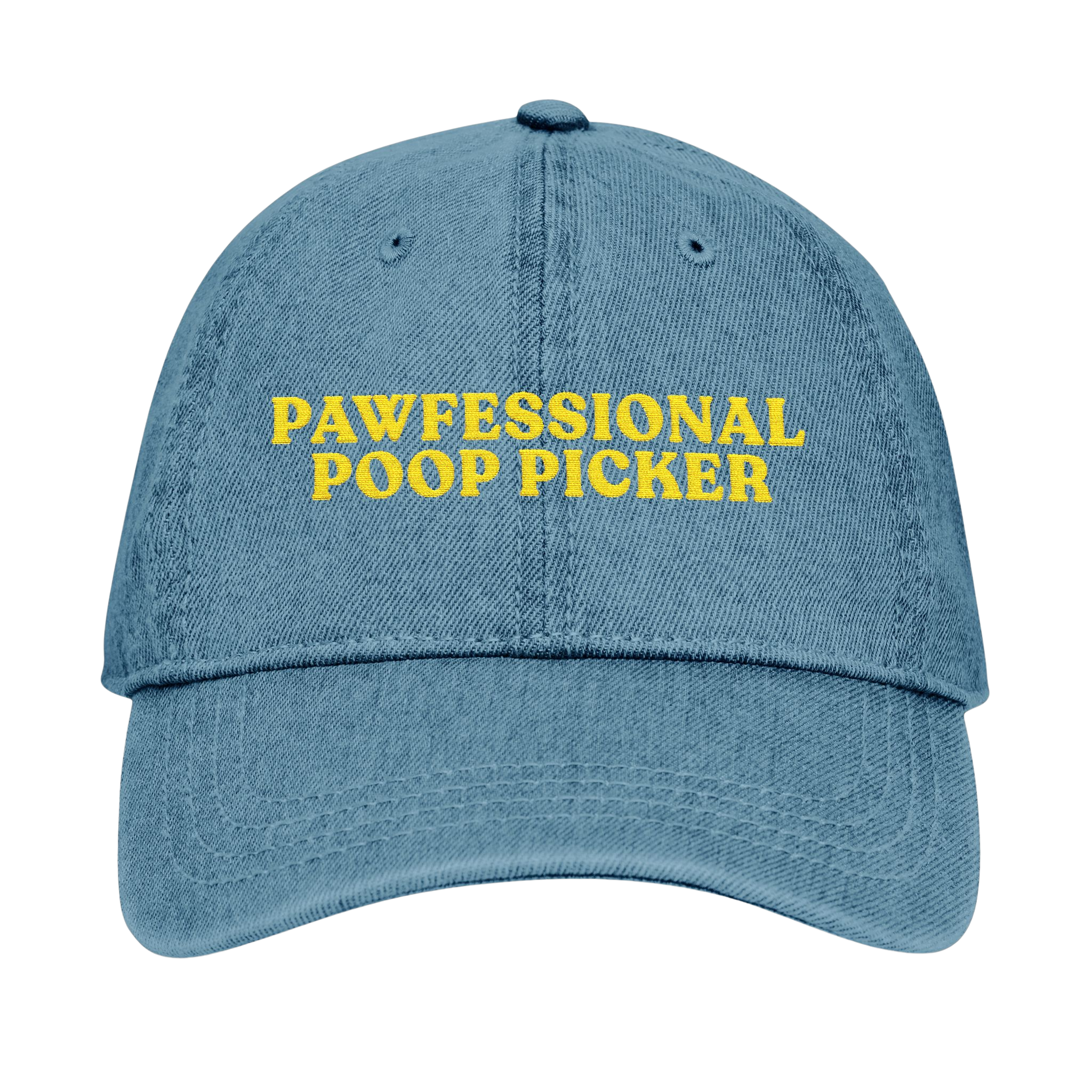 Pawfessional Poop 🤓 PICKER 🤓 Embroidered Denim Cap