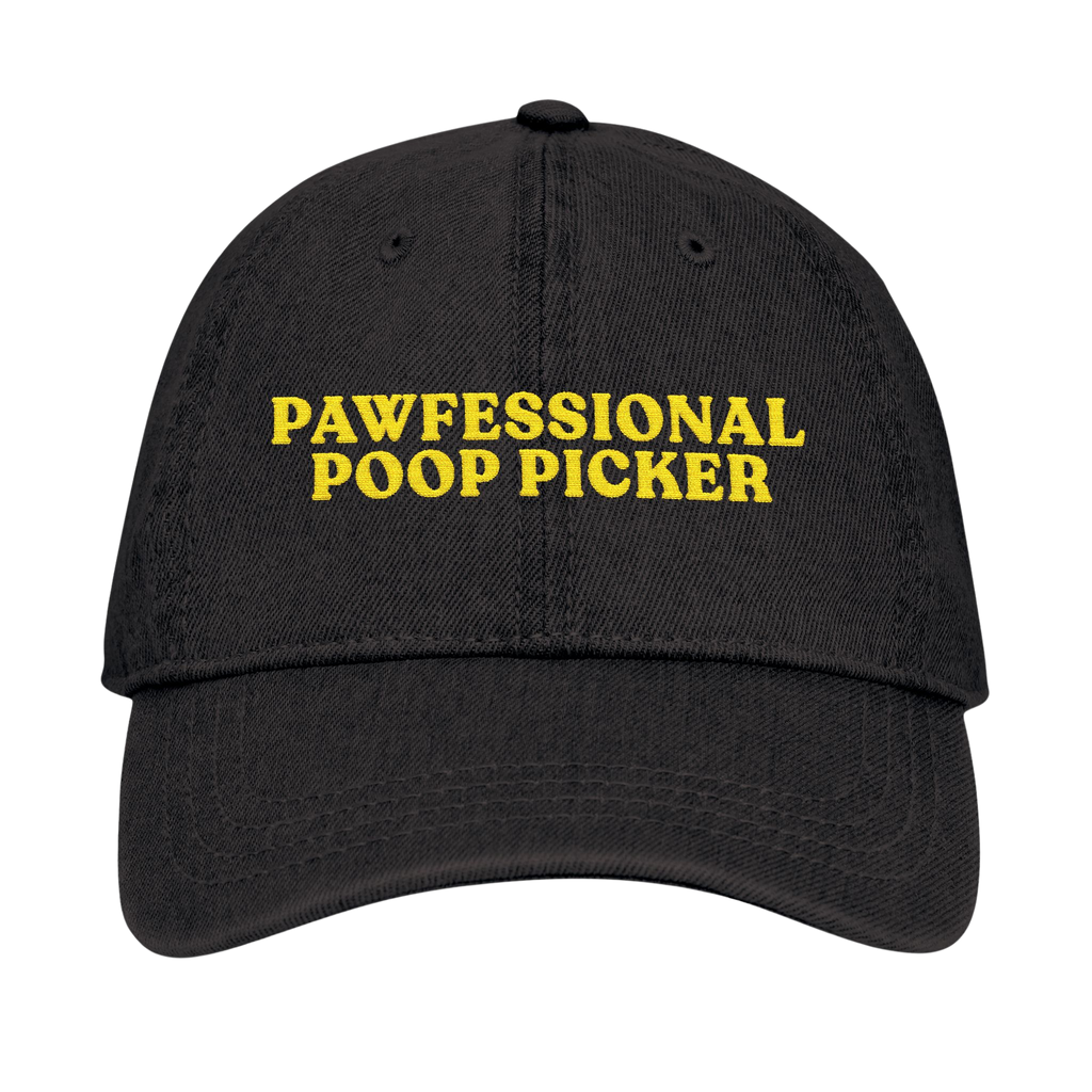 Pawfessional Poop 🤓 PICKER 🤓 Embroidered Denim Cap