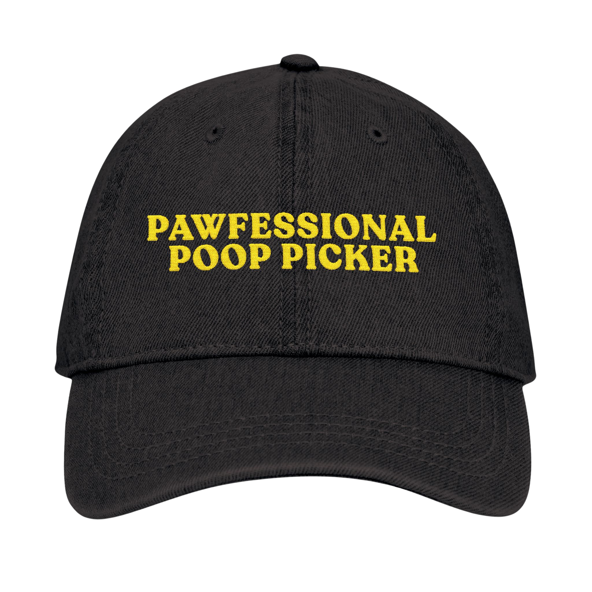 Pawfessional Poop 🤓 PICKER 🤓 Embroidered Denim Cap
